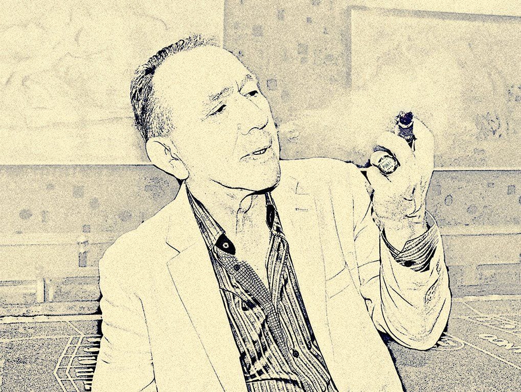 roman symonowicz portrait cigar poker
