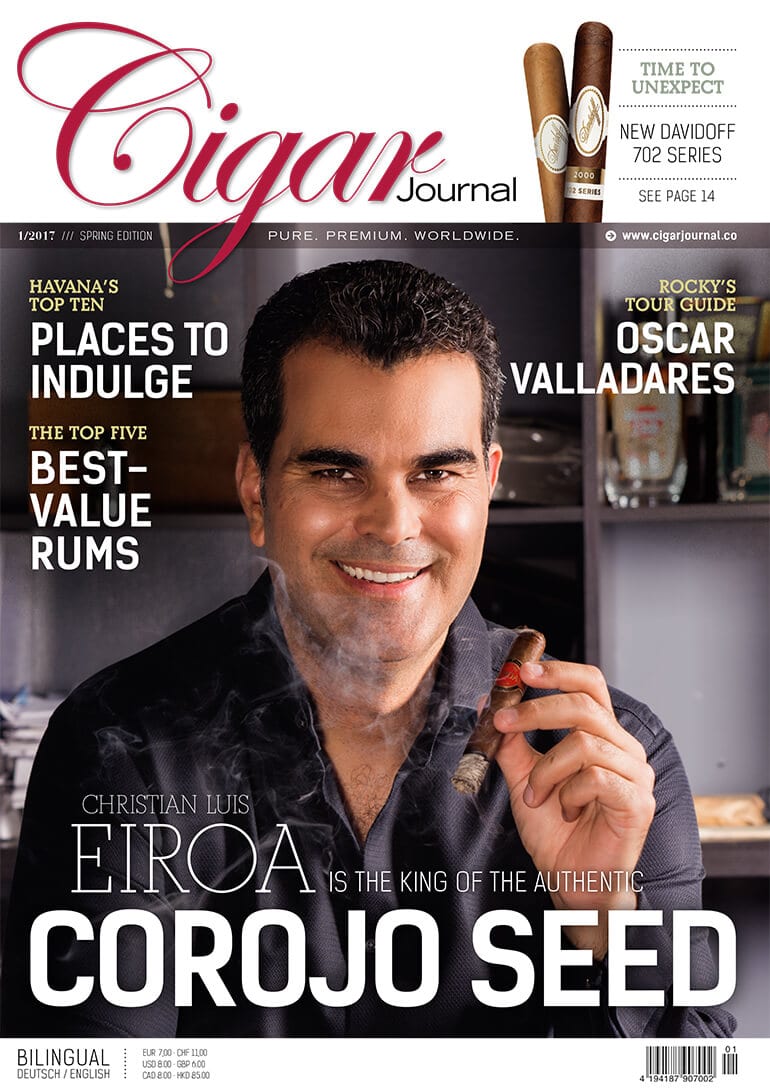 Cigar Journal Magazine Cover Spring Edition 2017 Christian Eiroa