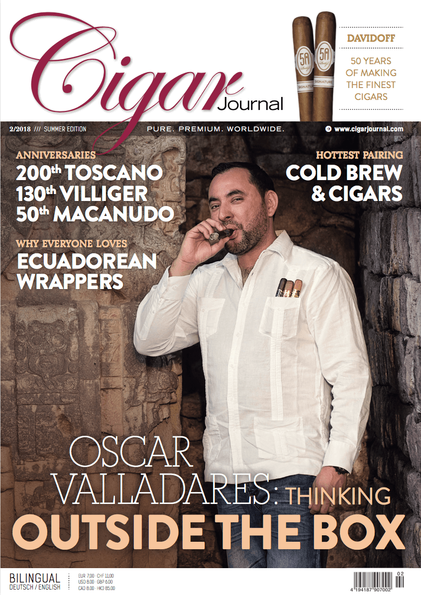 Cigar Journal Summer Edition 2019 Cover: Oscar Valladares Cigars