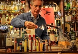 malcolm duck kilspindie ducks bar scotland lighting cigar