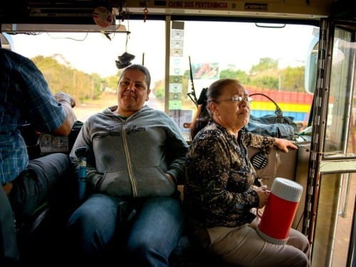 francisca del rosario gonzalez aguirre going to work by bus