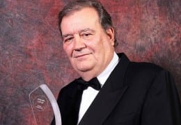 hendrik kelner portrait with cigar journal lifetime achievement award trophy 2013