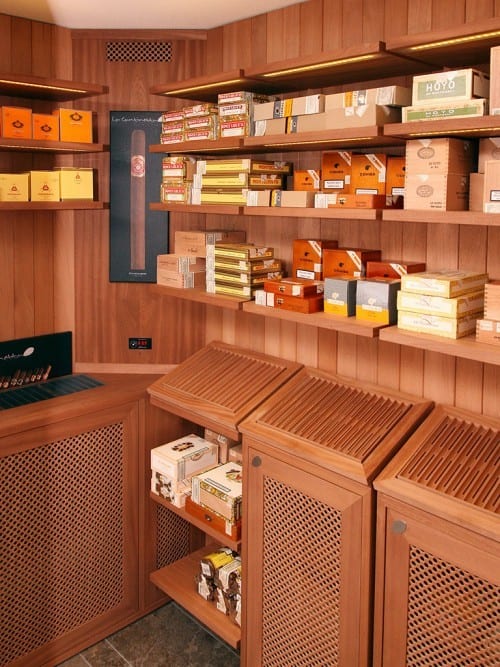 marc andre diy walk in humidor inside view