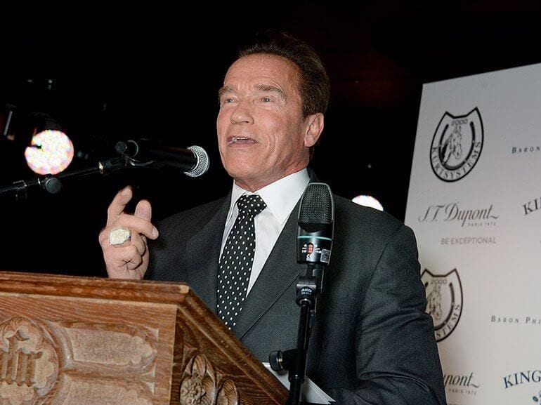 Arnold Schwarzenegger Cigar Smoker of the Year