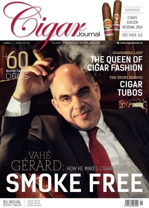 Cigar Journal Magazine Cover Spring Edition 2016 Vahe Gerard Airkel