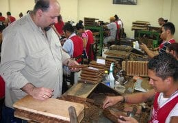 Kaizad Hansotia in a Cigar Factory