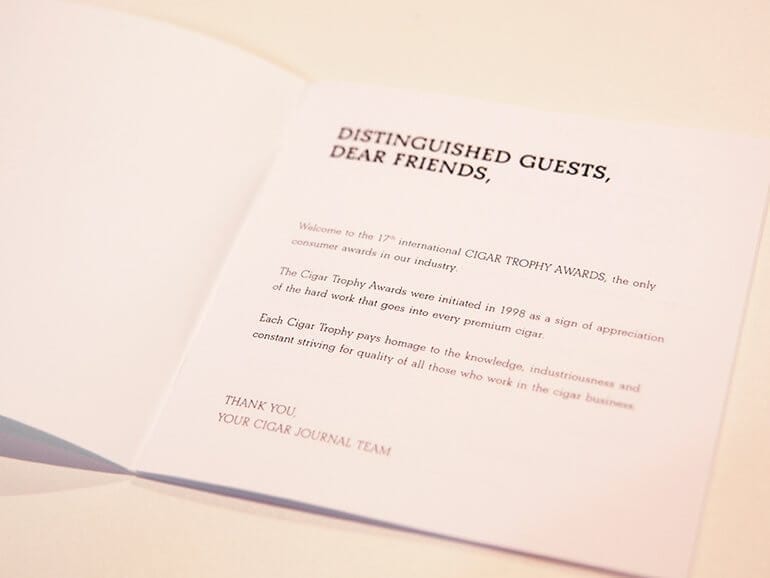 Cigar Trophy Awards 2017 Booklet