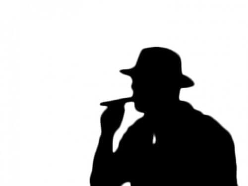 Silhouette-cigar-smoker