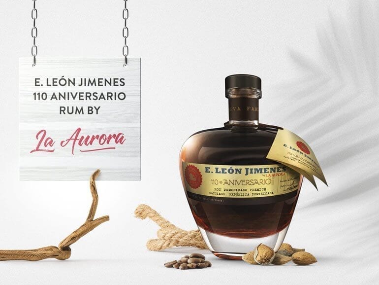 E. León Jimenesm 110 Aniverario Rum By La Aurora